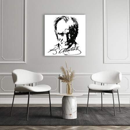 Atatürk'ün İmzasıyla: Bir Çizim Kanvas Tablo