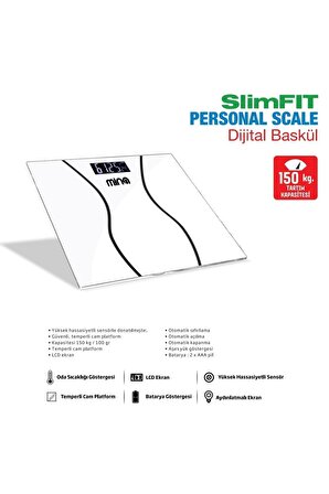 SlimFit Personal Scale Dijital Baskül