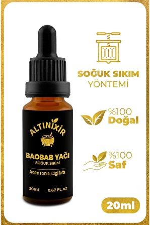 Baobab Yağı Soğuk Sıkım 20ml