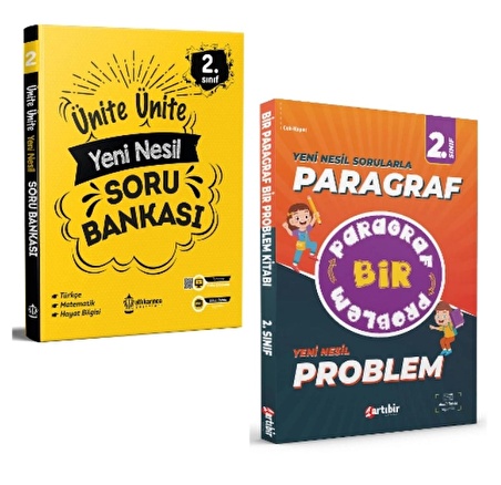 ARTIBİR YAYINLARI 2.Sınıf Ünite Ünite Yeni Nesil Soru Bankası + Bir Paragraf Bir Problem