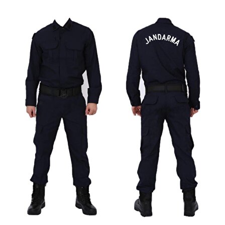 Jandarma Asayiş Takım Uzun Kol Gömlek ve Pantolon Solmaz Kumaş