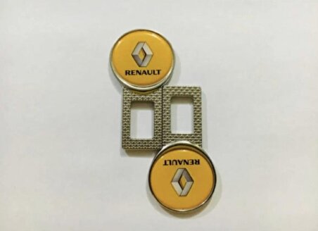 Renault Logolu Uyumlu İkaz Ses Susturucu Metal Toka 2 Adet