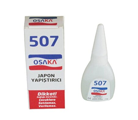 Osaka 507 Japon Yapıştırıcısı Hızlı Güçlü Süper Yapıştırıcı 17 Gr