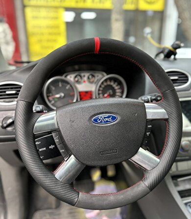Ford Focus 2.5 Araca Özel Direksiyon Kılıfı (Derisi Sökülüp Yapılması Gerekiyor)