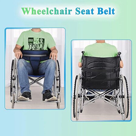 slife Tekerlekli Sandalye Emniyet Kemeri Bacak Arası Destekli