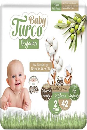 Baby Turco Doğadan 2 No Mini 42 Li