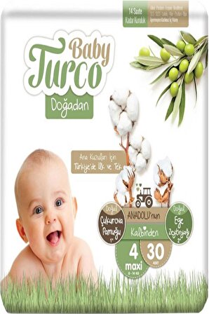 Baby Turco Doğadan 4 No Maxi 30 Lu