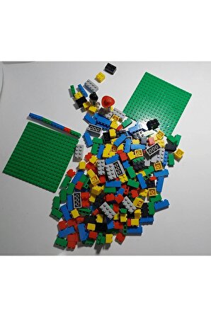 Lego Blocks Mini Lego 234 Parça 2 Adet Yeşil Zemin ile Birlikte