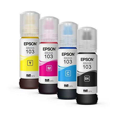 Epson 103 4 Renk Orijinal Mürekkep Takımı