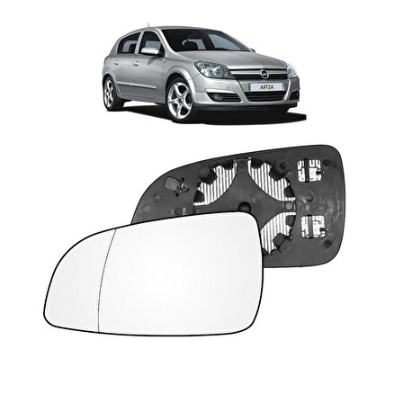 Opel Astra H Sağ Ayna Camı İthal (2010 Model ve Sonrası)