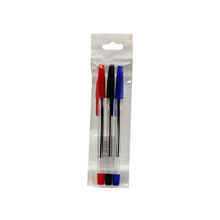 Avantajlı Tükenmez Kalem Seti 20 Paket - 3 Renk (Siyah, Mavi, Kırmızı)