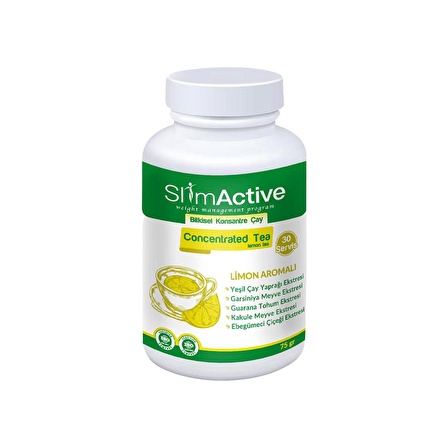 Slim Active Limon Aromalı Bitkisel Konsantre Çay Seti 2 Adet