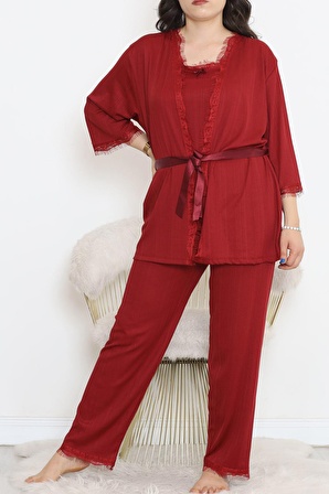 Battal Pegasus Set Pijama Takımı Bordo - 670.1287.