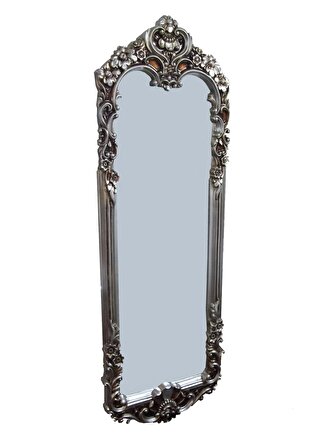 Ayna OVAL Dikdörtgen Boy Dökme polyester Parlak GRİ Eskitme  Natüre Klasik Mobilya El Yapım