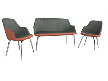 Masa-Sandalye Kelebek Kayın Retro MANUEL Model Takım Yan Açıl Cam Orta Ayak Çelik Nikelaj El Yapım