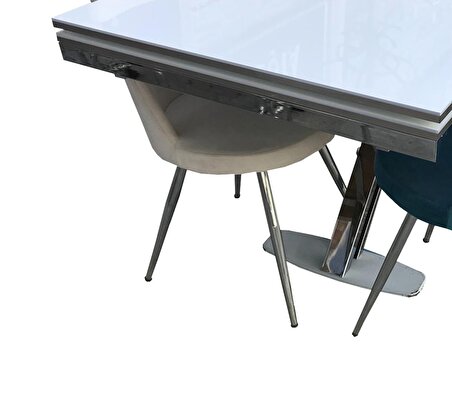Masa X Takım model Metal çelik nikelaj ayak Yan Açıl Glosspan Tabla Monoco Dökme sünger sandalye