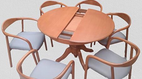 Masa Sandalye Takım Yılan Sandalye Baba Masa Kayın İskelet Ceviz Renk El Yapımı