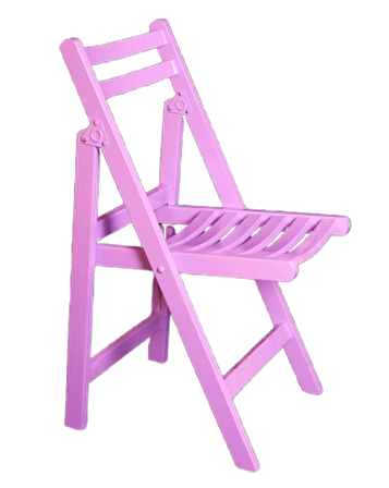Bengi Sandalye KATLANIR Model Kayın Torna ayak Parlak Lilac Ürün El Yapım