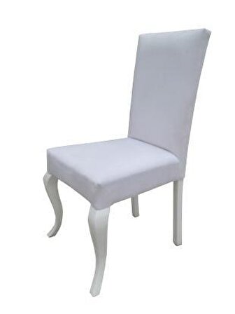 Bengi Sandalye Lükens ASLAN Kayın ayak Model 1adet Giydirme Keten terletmez kumaş Klasik Mobilya El Yapım