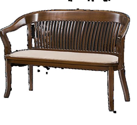 Sandalye Zus136  KAFES İKİLİ Model Bahçe-Balkon Tip Kayın Torna RETRO Ayak Parlak Ceviz El Yapım