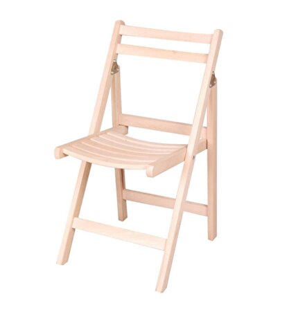 Bengi Sandalye KATLANIR Model Kayın Torna ayka HAM Ürün El Yapım