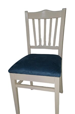 Bengi Sandalye ÇITALI Kayın MODEL Torna RETRO iskelet parlak Mavi örgü döşeme kumaş El Yapım