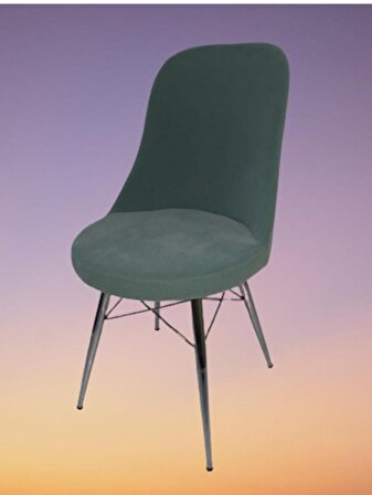 Bengi Sandalye GONCA model Metal Çelik Nikelaj Bağlant destek Ayak Babyface kumaş Dökme Sünger El Yapım
