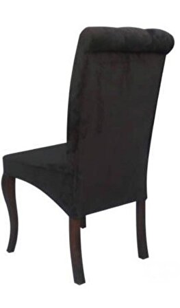 Bengi Sandalye Klasik Model Kayın Torna Lükens Aslan Ayak klasik Babyface Kahverengi kumaş El Yapım