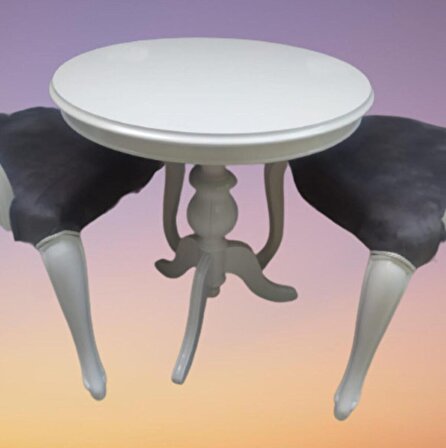 Bengi Fiskos-Berjer Sandalye Kelebek Model Parlak beyaz Babyface Kapitone Kumaş Aslan ayak EL Yapım