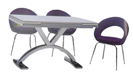 Bengi Masa İNCİ SNT C Model Metal Çelik Nikelaj Ayak Masa Metal  ŞARK Dökme Sünger Sandalye el Yapım