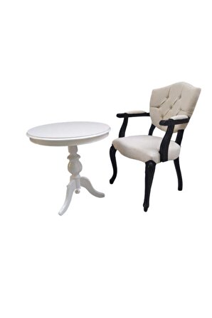 Bengi Sandalye Berjer Model Kayın ASLAN Baba ayak Fiskos Parlak Siyah Renk Terletmez keten kumaş El Yapım