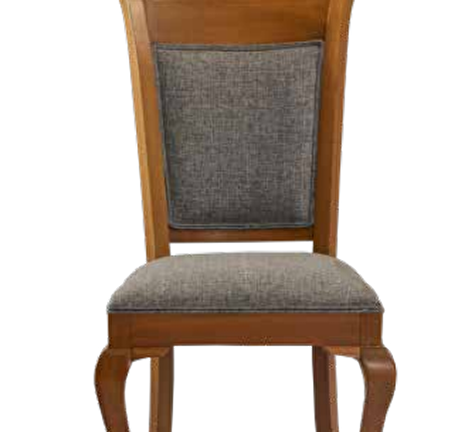 Bengi Sandalye Zus013 Klasik MODEL Kayın Aslan Ayak  Parlak Ceviz Kırçıl Desen Döşeme İskelet El Yapım