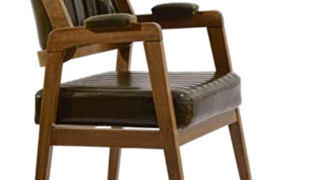 Sandalye 19863 Zus127 Dilim MODEL Kolçaklı Kayın Ortopedik Oturm Suni Deri ElYapı