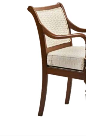Bengi Sandalye Zus167 Torna Ayak Model Kayın Retro İskelet Parlak Ceviz Renk Desenli Şönil Kumaş El Yapım