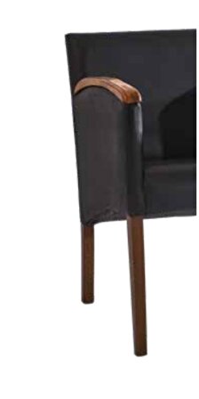 Bengi Sandalye Zus192 Giydirme Berjer Model Ahşap Kayın İskelet Siyah Suni Deri Kumaş El Yapım