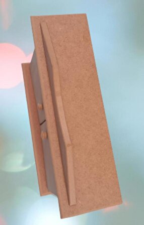 Hobi Dekoratif  Anahtarlık Kutusu Yarım kapak Model Ahşap MDF HAM El yapımı 