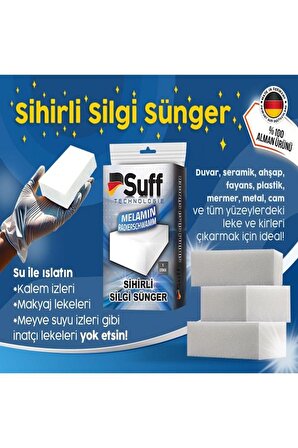 Sihirli Silgi Sünger 10 Adet - Almanya'dan ithal orijinal ürün