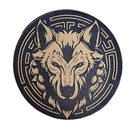 KURT Deri Peç - Arma - Wolf Leather PAtch