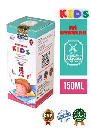 Alaçatı Değirmeni Kids Çocuklar İçin Melisa Papatyalı Uyku Şurubu Vitamin Katkılı ve Kakaolu 150 ml
