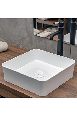 Bocchi Slim Line Kare Lavabo 38x38 Cm 1477-001-0125 Beyaz