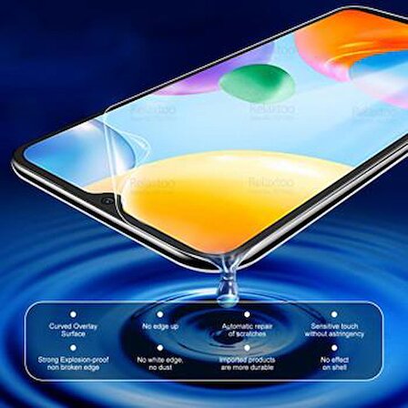 Samsung A04 - A04s Uyumlu Esnek Dayanıklı Blue Nano Ekran Koruyucu