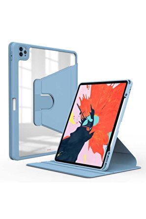 İpad Mini 6 Uyumlu Kılıf Katlanır Kalem Bölmeli Standlı Uyku Modlu Akıllı Kapak