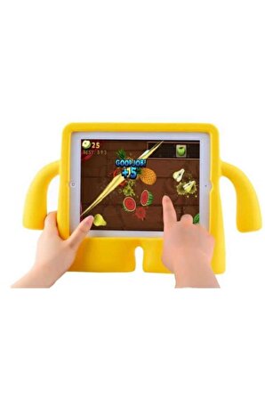 İpad Pro 11 Uyumlu İbuy Kılıf Yumuşak Standlı Silikon Çocuk Tablet Kılıfı Kırmızı