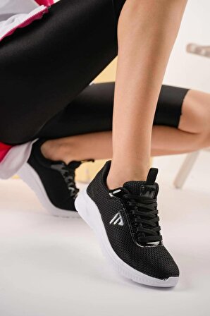 Tstore kadın Siyah günlük spor ayakkabı sneaker 0001
