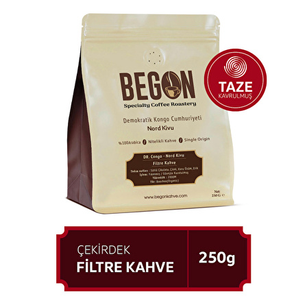 Nord Kivu Nitelikli Filtre Kahve (Çekirdek) 250 gr