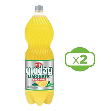 Uludağ Limonata Şekersiz 2 lt 2 li