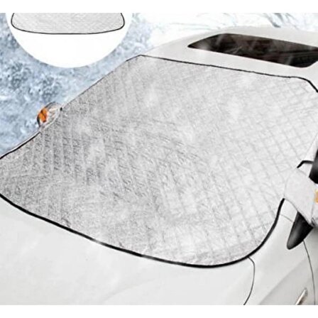 Oto Ön Cam Brandası Araç Camı Buzlanma Önleyici Ve Koruyucu Branda Cam Üstü Kar Örtüsü Buz Brandası Güneş Önleyici
