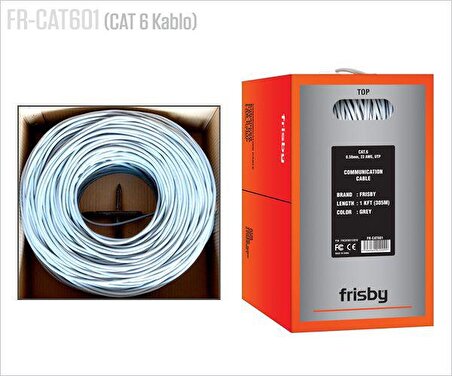 FRISBY FR-CAT601 305m CAT6 UTP KABLO