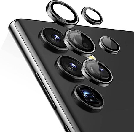 Gpack Samsung Galaxy S23 Ultra Full Kapatan Ekran KoruyucuMetal Tekli Lens