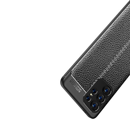 Gpack Samsung Galaxy S23 Ultra Kılıf Niss Silikon Deri Görünümlü Kamera Korumalı